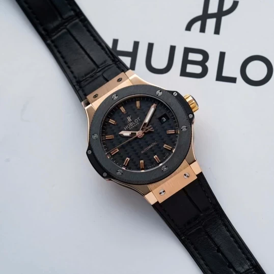Hublot Big Bang Automatic Gold 38mm 365.PM.1780.LR Carbon Dial