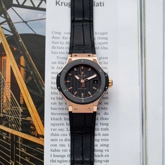 Hublot Big Bang Automatic Gold 38mm 365.PM.1780.LR Carbon Dial