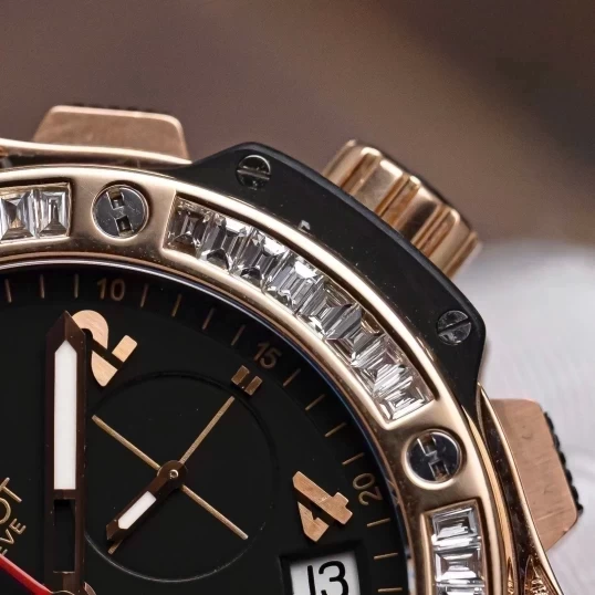 Hublot Big Bang Original Gold 41mm 341.PX.130.RX Up To Lên Bản Full Kim Cương - Niềng Kim Baguette