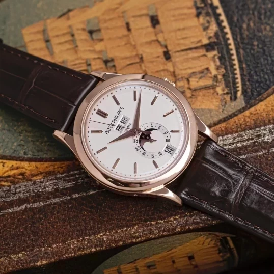 Patek Philippe Complications 38,5mm 5396R-011 Annual Calendar Moonphase White Dial