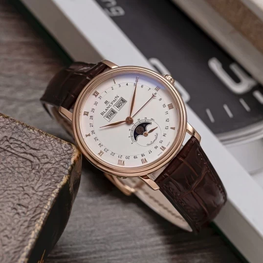 Blancpain Villeret Quantième Complet Rose Gold 38mm 6263-3642-55B