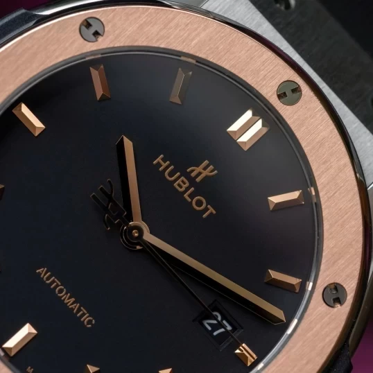Hublot Classic Fusion Titanium King Gold 42mm 542.NO.1181.RX Black Dial
