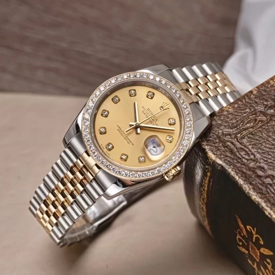 Rolex Oyster Perpetual Datejust 36mm 116233 Champagne Dial, Vành Kim Cương