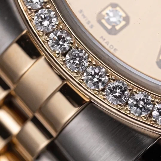 Rolex Oyster Perpetual Datejust 36mm 116233 Champagne Dial, Vành Kim Cương