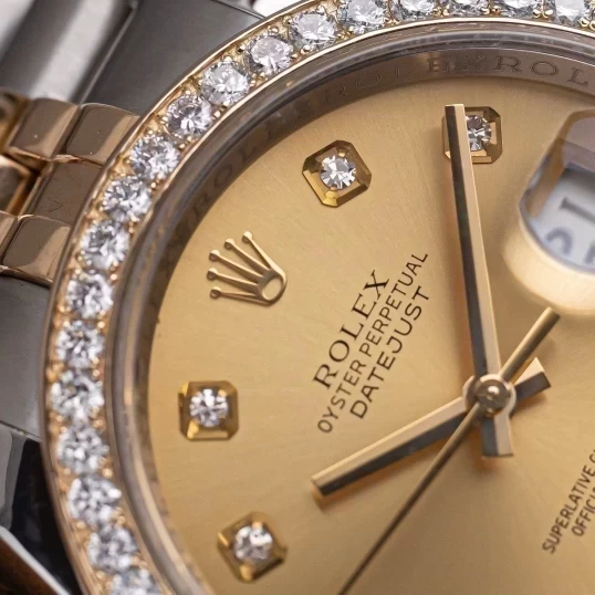 Rolex Oyster Perpetual Datejust 36mm 116233 Champagne Dial, Vành Kim Cương