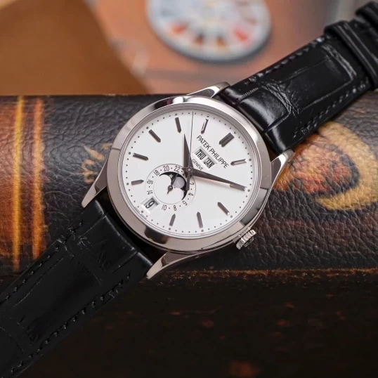 Patek Philippe Complications 5396G-011 Annual Calendar Moon Phases White Gold