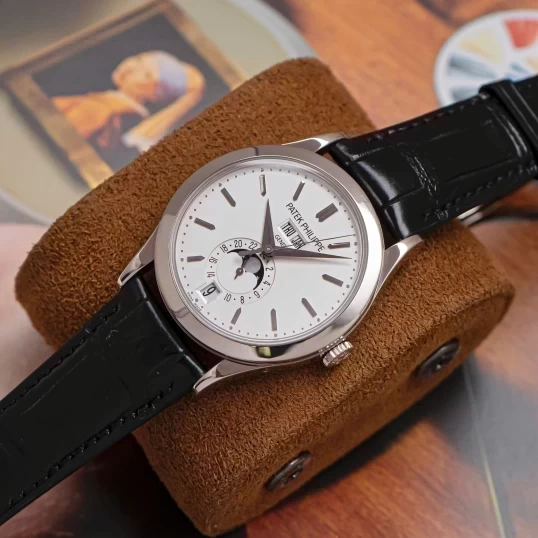 Patek Philippe Complications 5396G-011 Annual Calendar Moon Phases White Gold