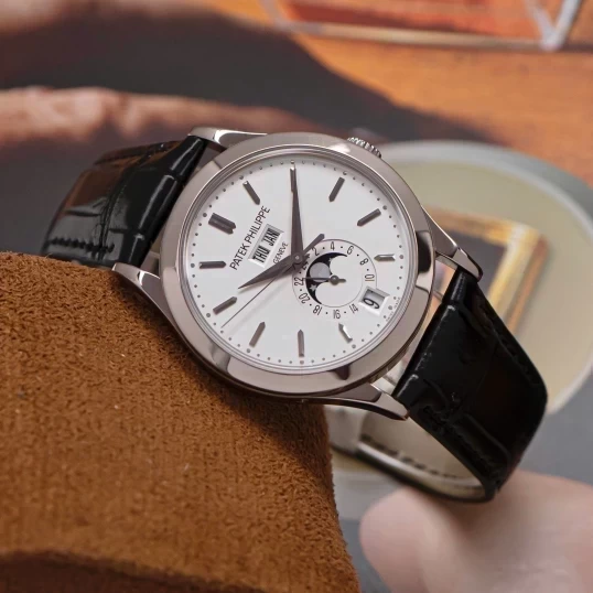 Patek Philippe Complications 5396G-011 Annual Calendar Moon Phases White Gold
