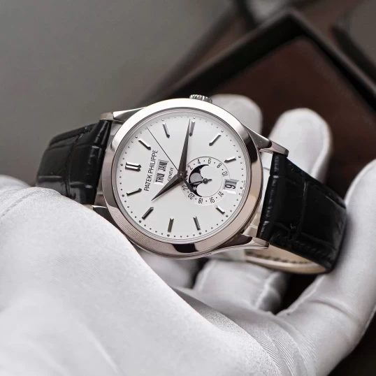 Patek Philippe Complications 5396G-011 Annual Calendar Moon Phases White Gold