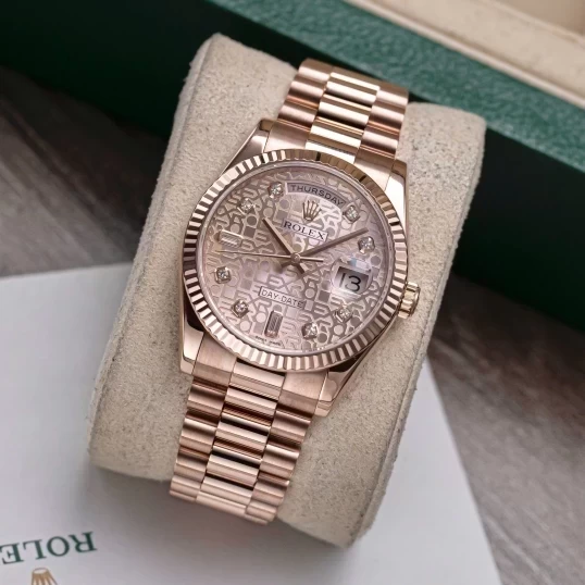 Rolex Oyster Perpetual Day-Date 36mm 118235 Vi tính hồng