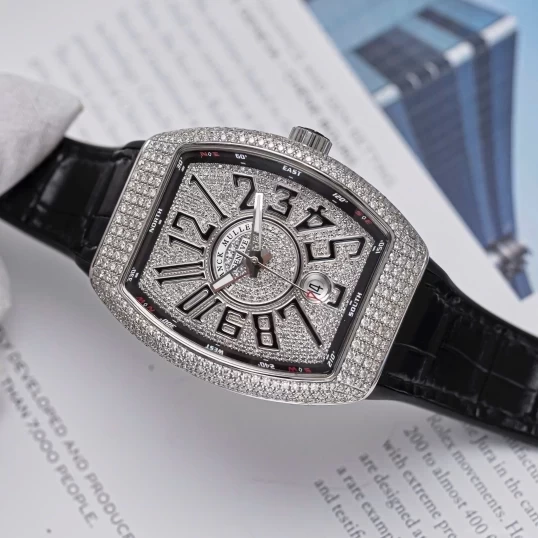 Franck Muller V41 Full Kim Cương Tự Nhiên Fullbox 2020