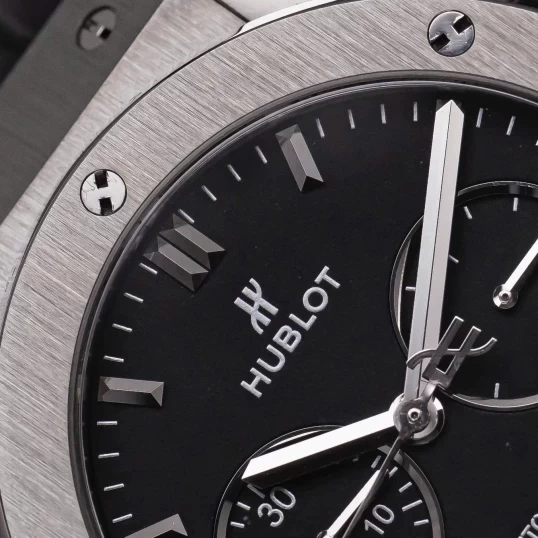 Hublot Clasic Fusion Chronograph Titanium 42mm 541.NX.1171.LR Black Dial