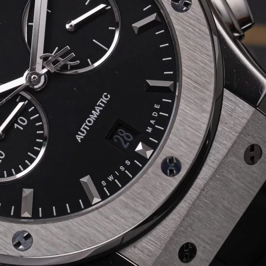 Hublot Clasic Fusion Chronograph Titanium 42mm 541.NX.1171.LR Black Dial