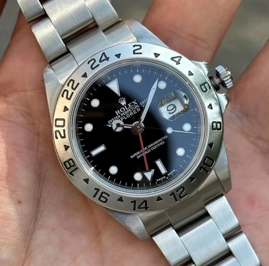 Rolex Explorer II Stainless Steel 16570 Black Dial
