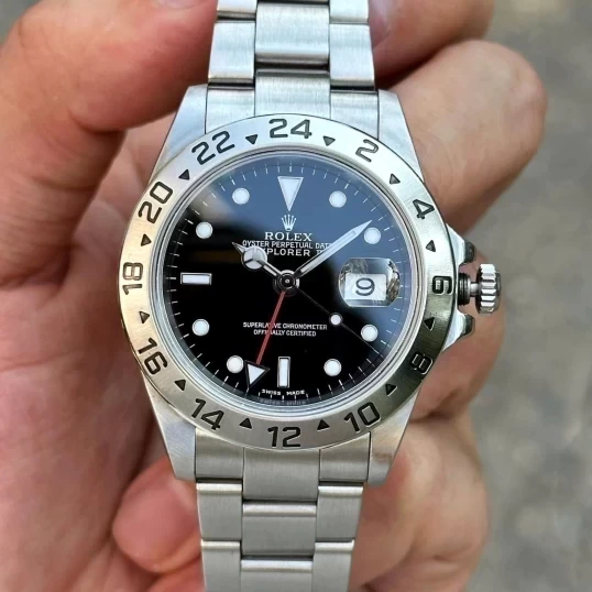 Rolex Explorer II Stainless Steel 16570 Black Dial