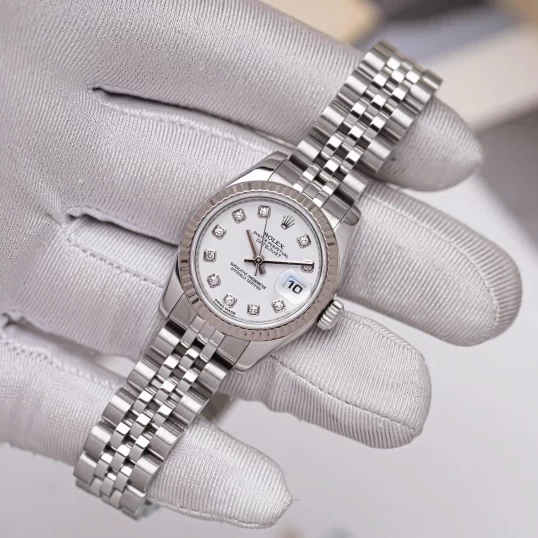 Rolex Oyster Perpetual Lady-Datejust 26mm 179174 mắt số men trắng