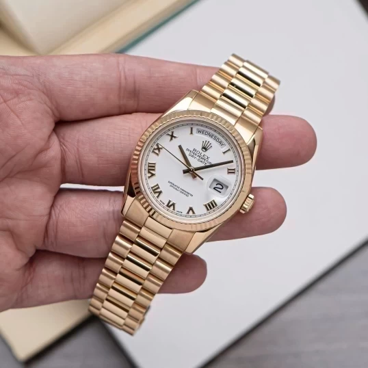 Rolex Oyster Perpetual Day-Date 36mm 118238 White Dial