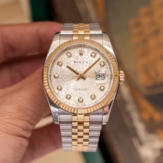 Rolex Oyster Perpetual Datejust 36 mm 116233 Vi tính trắng