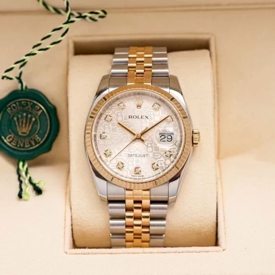 Rolex Oyster Perpetual Datejust 36 mm 116233 Vi tính trắng