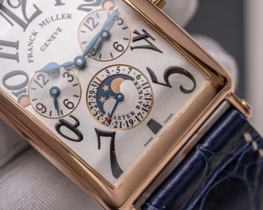 Franck Muller Large Master Banker Moonphase Day Night Three Times 18k Rose Gold 1250 MB L DT-2
