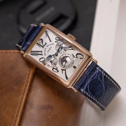 Franck Muller Large Master Banker Moonphase Day Night Three Times 18k Rose Gold 1250 MB L DT-2