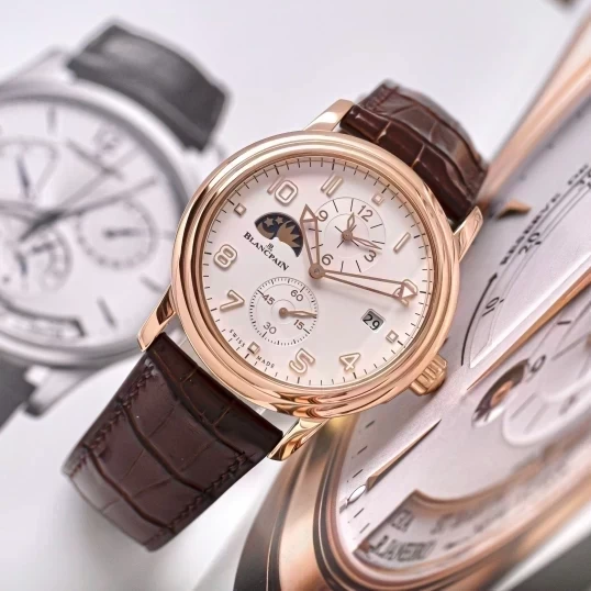 Blancpain Léman 2860-3642-53B – White Dial 18K Rose Gold