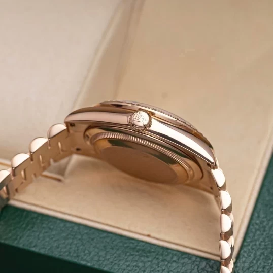 Rolex Oyster Perpetual Day-Date 36mm 118235 Custom Diamonds Dial