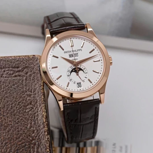 Patek Philippe Complications Annual Calendar Moon Phases 5396R-011 – 18K Rose Gold, White Dial