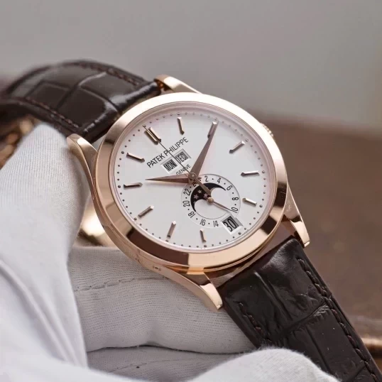 Patek Philippe Complications Annual Calendar Moon Phases 5396R-011 – 18K Rose Gold, White Dial