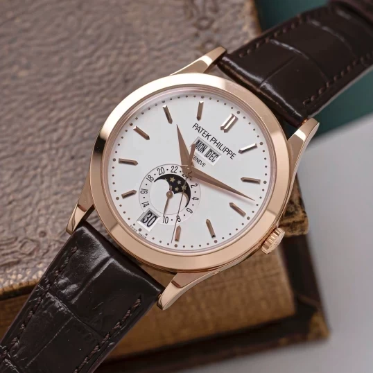 Patek Philippe Complications Annual Calendar Moon Phases 5396R-011 – 18K Rose Gold, White Dial