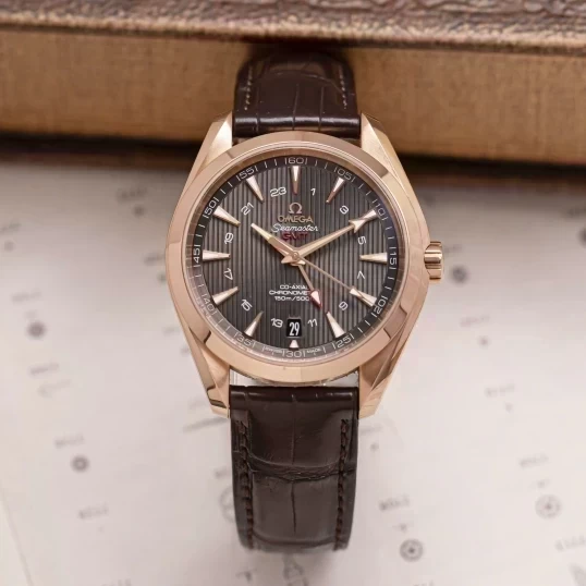 Omega Seamaster Aqua Terra 150M Co-Axial GMT 43mm Red Gold