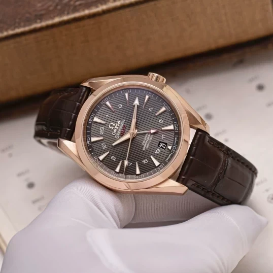 Omega Seamaster Aqua Terra 150M Co-Axial GMT 43mm Red Gold