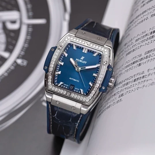 Hublot Spirit of Big Bang 39mm Titanium Blue Diamond Bezel – Ref. 665.NX.7170.LR.1204