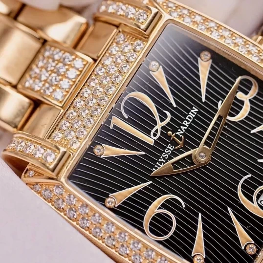 Ulysse Nardin Caprice 136-91AC/06-02 Rose Gold Diamond Black Dial