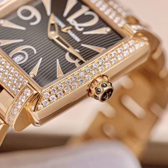 Ulysse Nardin Caprice 136-91AC/06-02 Rose Gold Diamond Black Dial