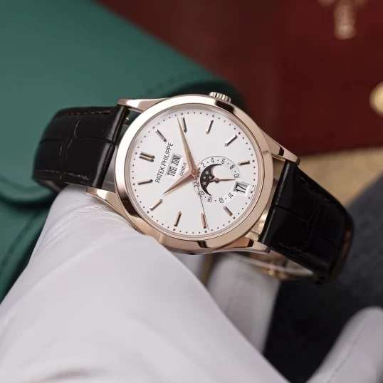 Patek Philippe Annual Calendar Moonphase 5396R-011 – Rose Gold, White Dial