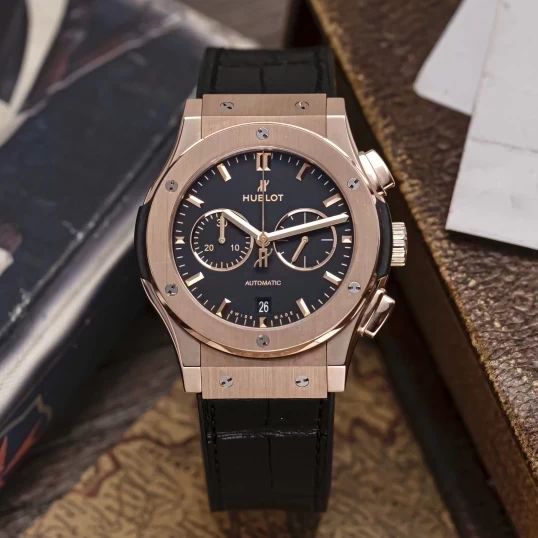 Hublot Class Fusion Chronograph King Gold 42mm 541.OX.1181.LR Black Dial
