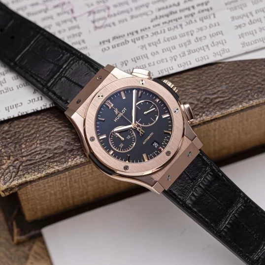 Hublot Class Fusion Chronograph King Gold 42mm 541.OX.1181.LR Black Dial