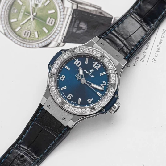 Hublot Big Bang Blue Dial Diamonds 38mm – Ref. 361.SX.7170.LR.1204