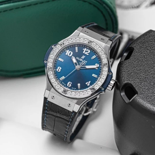 Hublot Big Bang Blue Dial Diamonds 38mm – Ref. 361.SX.7170.LR.1204