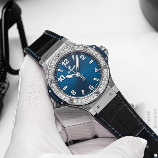 Hublot Big Bang Blue Dial Diamonds 38mm – Ref. 361.SX.7170.LR.1204