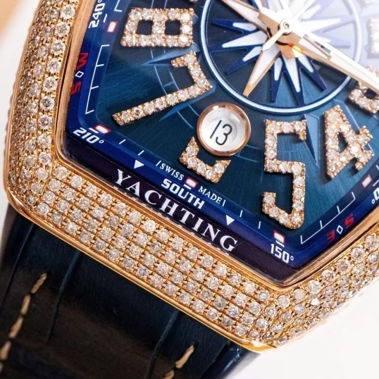 Franck Muller Vanguard Yachting V41 Vàng khối - Full Diamond