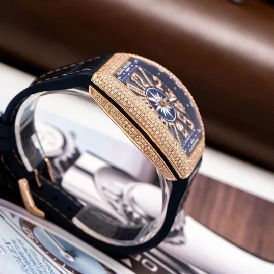Franck Muller Vanguard Yachting V41 Vàng khối - Full Diamond
