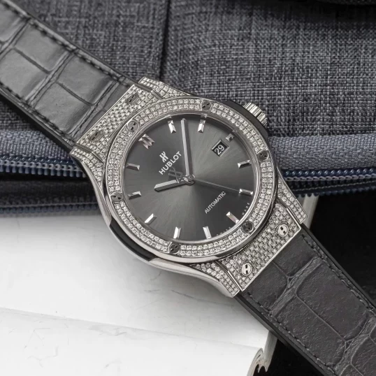 Hublot Classic Fusion Titanium 42mm Ref. 542.NX.7071.LR - Custom Diamonds