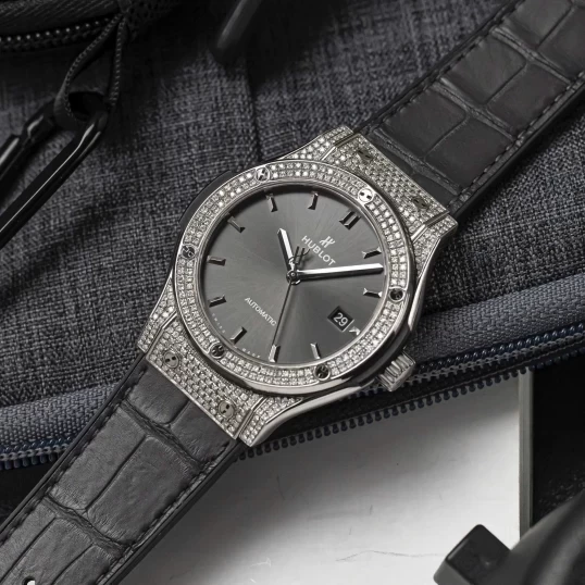 Hublot Classic Fusion Titanium 42mm Ref. 542.NX.7071.LR - Custom Diamonds