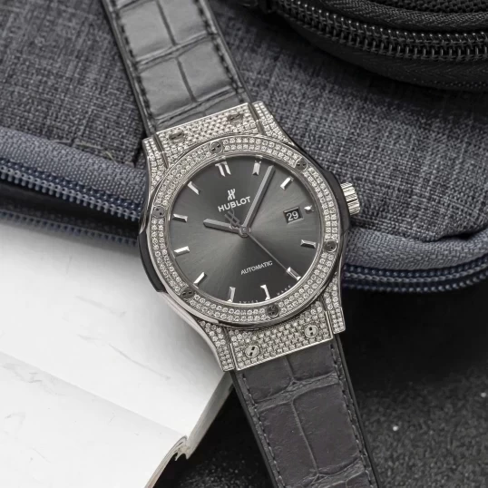Hublot Classic Fusion Titanium 42mm Ref. 542.NX.7071.LR - Custom Diamonds