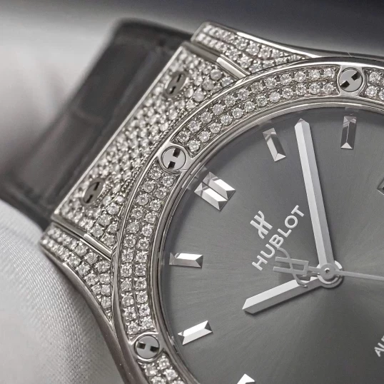 Hublot Classic Fusion Titanium 42mm Ref. 542.NX.7071.LR - Custom Diamonds