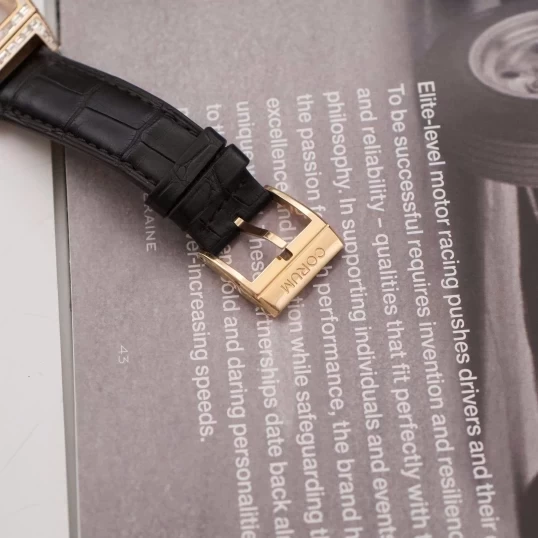 Corum Golden Bridge 18K Rose Gold Ref. 113.160.55/0002 0000 – Custom Baguette Diamonds