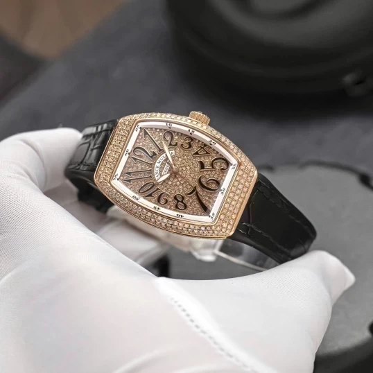 Franck Muller Vanguard V32 King Gold Full Diamonds