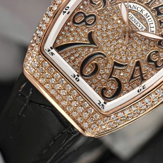 Franck Muller Vanguard V32 King Gold Full Diamonds